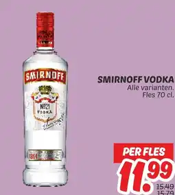 Dekamarkt Smirnoff vodka aanbieding
