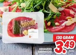 Dekamarkt Dekavers carpaccio aanbieding