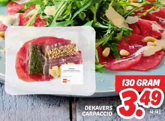 Dekamarkt Dekavers carpaccio aanbieding
