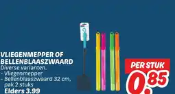 Dekamarkt Vliegenmepper of bellenblaaszwaard diverse varianten. aanbieding