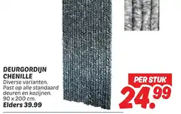 Dekamarkt Deurgordijn chenille aanbieding