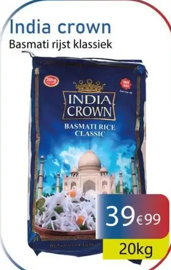 Tanger Markt India crown Basmati rijst klassiek aanbieding