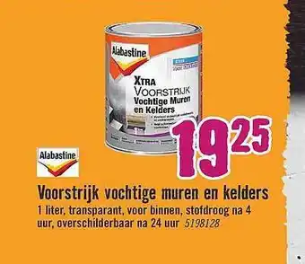 Hornbach Alabastine Voorstrijk Vochtige Muren En Kelders 1liter aanbieding