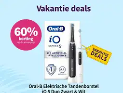 Plein.nl Oral-B Elektrische Tandenborstel iO 5 Duo Zwart & Wit aanbieding
