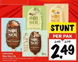 Vomar Voordeelmarkt Sou Sou IJs aanbieding