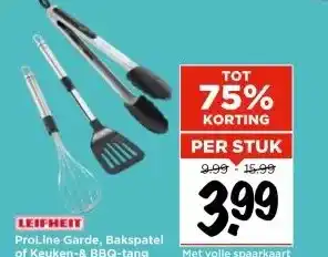 Vomar Voordeelmarkt LEIFHEIT ProLine Garde, Bakspatel of Keuken-& BBQ-tang aanbieding