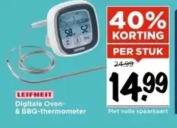 Vomar Voordeelmarkt LEIFHEIT Digitale Oven- & BBQ-thermometer aanbieding