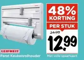 Vomar Voordeelmarkt LEIFHEIT Parat Keukenrolhouder aanbieding