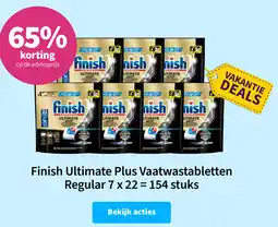 Plein.nl Finish Ultimate Plus Vaatwastabletten aanbieding