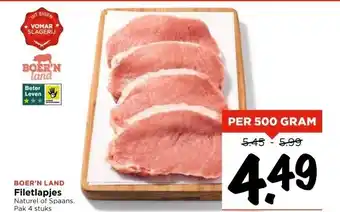 Vomar Voordeelmarkt BOER'N LAND Filetlapjes aanbieding