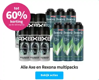 Plein.nl Alle Axe en Rexona multipacks aanbieding