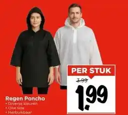Vomar Voordeelmarkt Regen Poncho aanbieding