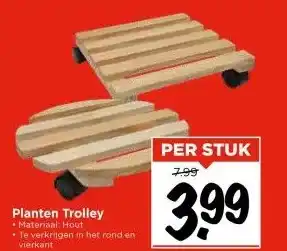 Vomar Voordeelmarkt Planten Trolley aanbieding