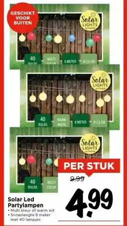 Vomar Voordeelmarkt Solar Led Partylampen aanbieding