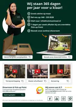 Tuinmaximaal Showroom & Pick-up Point aanbieding