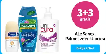 Plein.nl Alle Sanex, Palmolive en Unicura aanbieding