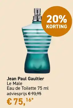 Mooi parfumerie Jean Paul Gaultier Le Male aanbieding