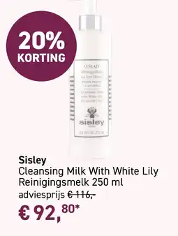 Mooi parfumerie Sisley Cleansing Milk With White Lily aanbieding