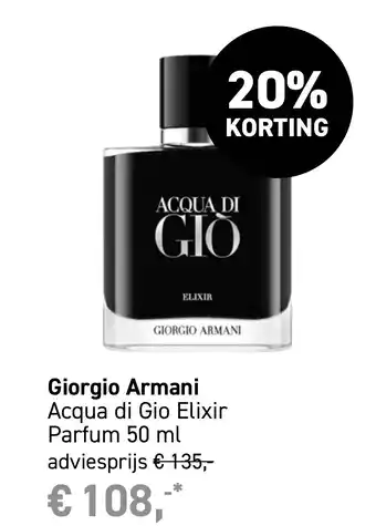 Mooi parfumerie Giorgio Armani Acqua di Gio Elixir Parfum aanbieding