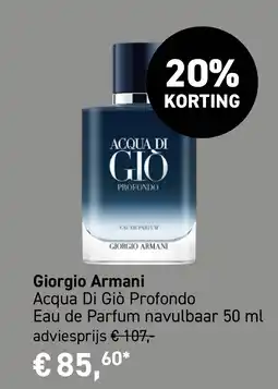 Mooi parfumerie Giorgio Armani Acqua Di Giò Profondo aanbieding