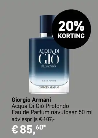 Mooi parfumerie Giorgio Armani Acqua Di Giò Profondo aanbieding