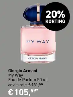 Mooi parfumerie Giorgio Armani My Way aanbieding