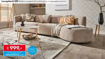 Woonsquare Loungebank Cliff aanbieding