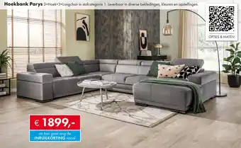 Woonsquare Hoekbank Parys aanbieding