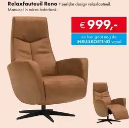 Woonsquare Relaxfauteuil Reno aanbieding
