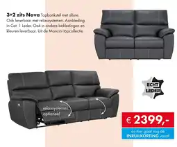 Woonsquare 3+2 zits Nova aanbieding