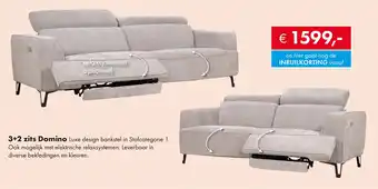 Woonsquare 3+2 zits Domino aanbieding