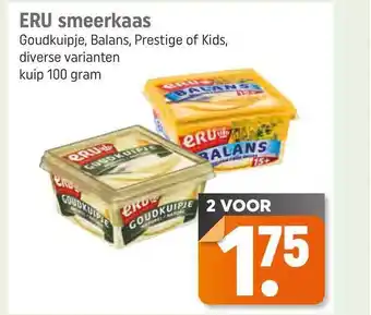 Lekker Makkelijk Eru Smeerkaas Goudkuipje, Balans, Prestige Of Kids 100g aanbieding