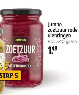 Jumbo Jumbo zoetzuur rode uienringen aanbieding