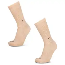 Foot Locker Nike Crew 2 Pack Unisex Sokken - Bruin - Maat: 42 - 46 - Foot Locker aanbieding