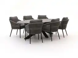 Kees Smit Bellagio Mineo/Induno Ellips 240cm dining tuinset 7-delig aanbieding