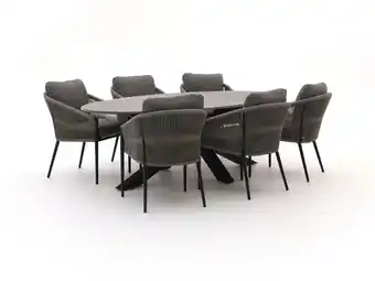 Kees Smit Bellagio Mineo/Induno Ellips 240cm dining tuinset 7-delig aanbieding