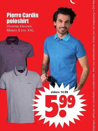 Dirk Pierre Cardin Poloshirt aanbieding