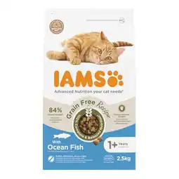 Zooplus Dubbelpak: 2x2.5kg IAMS Advanced Nutrition Graanvrij met zeevis droogvoer voor katten aanbieding