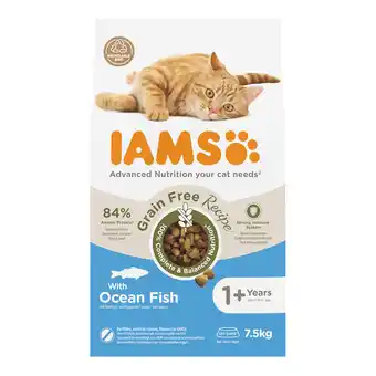 Zooplus Dubbelpak: 2x7,5kg IAMS Advanced Nutrition Graanvrij met zeevis droogvoer voor katten aanbieding