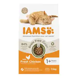 Zooplus Dubbelpak: 2x7,5kg IAMS Advanced Nutrition Graanvrij met kip droogvoer voor katten aanbieding