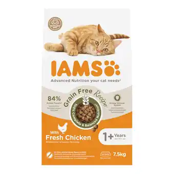 Zooplus Dubbelpak: 2x7,5kg IAMS Advanced Nutrition Graanvrij met kip droogvoer voor katten aanbieding