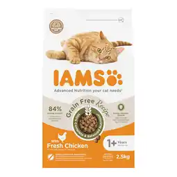 Zooplus Dubbelpak: 2x2,5kg IAMS Advanced Nutrition Graanvrij met kip droogvoer voor katten aanbieding