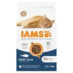 Zooplus Dubbelpak: 2x3kg IAMS Advanced Nutrition Senior droogvoer voor katten 7+ met tonijn aanbieding