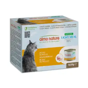 Zooplus 4x50g Kippenborst HFC Natural Light Almo Nature Kattenvoer aanbieding