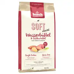 Zooplus Dubbelpak 2 x 12,5kg Bosch HPC Soft Maxi waterbuffel & Zoete aardappel droogvoer voor honden aanbieding