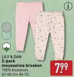 ALDI LILY & DAN 2-pack mousseline broeken aanbieding