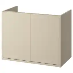 IKEA HavbÄck Wastafelkast met deuren, beige, 80x48x63 cm aanbieding