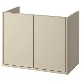 IKEA HavbÄck Wastafelkast met deuren, beige, 80x48x63 cm aanbieding