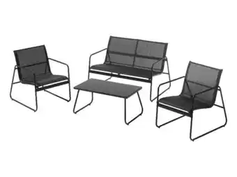 Lidl LIVARNO home 4-delige loungeset aanbieding