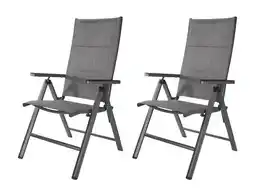 Lidl LIVARNO home 2 verstelbare tuinstoelen Toronto Deluxe aanbieding
